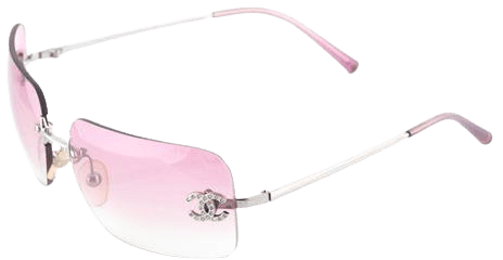 chanel pink rimless sunglasses - Google Search