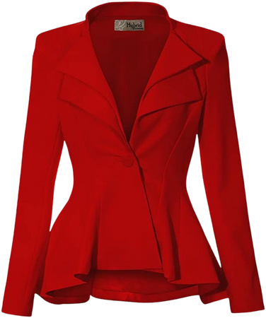 Amazon.com: Women Double Notch Lapel Office Blazer JK43864 1073T RED Medium : Clothing, Shoes & Jewelry
