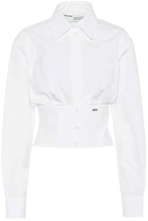 white collared shirt
