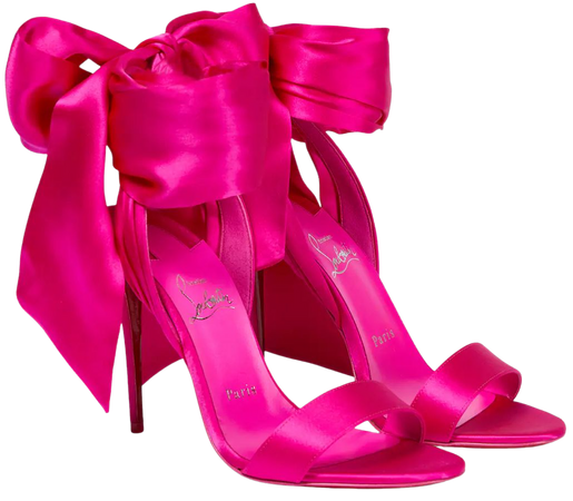 Sandale Du Desert 100 Satin Sandals in Pink - Christian Louboutin | Mytheresa