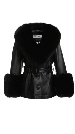 fur coat & leather jacket