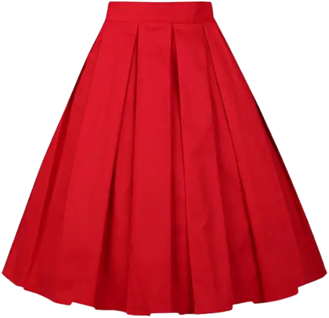 Amazon.com: Girstunm - Falda plisada estilo vintage con estampado floral, corte acampanado, a la rodilla, con bolsillos, plisado, S, A-ROJO : Ropa, Zapatos y Joyería