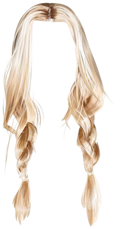 blonde double braids