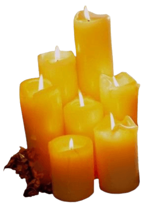 yellow candle filler png