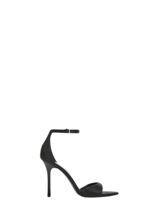 Heeled sandals with rhinestone detail - Women | Mango USA