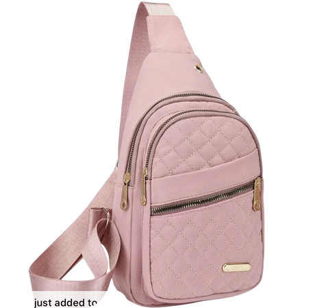 pink crossover bag