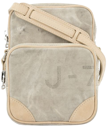 Readymade zipped crossbody messenger bag