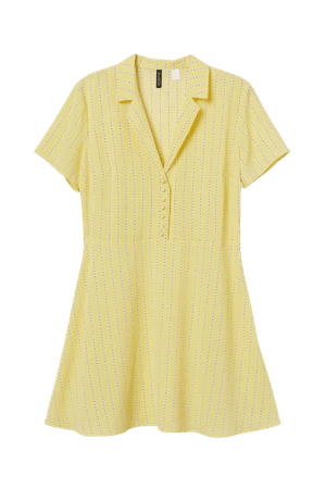 H&M+ Shirt dress - Light yellow/To All the Boys - Ladies | H&M