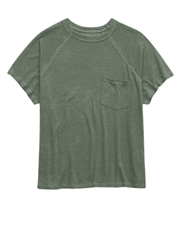 Aerie Breezy Linen T-Shirt