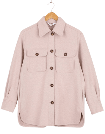 BB Dakota That's Just It - Pale Pink Jacket - Shirt Jacket - Lulus