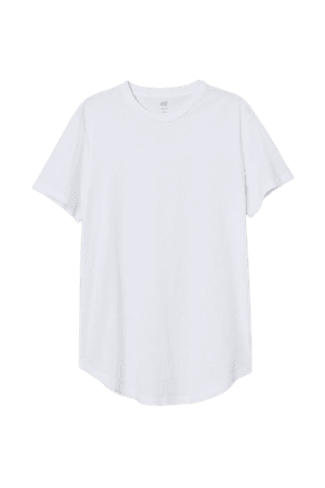 Long Fit T-shirt - White - Men | H&M US