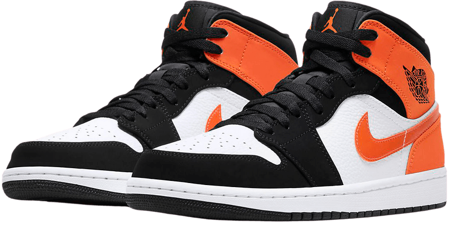 Air Jordan 1 Mid Shoe Orange