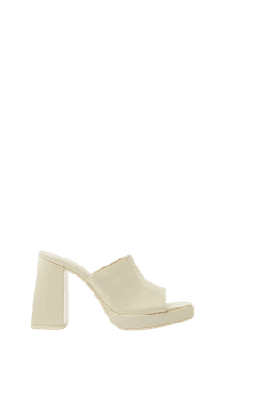 Mini platform block heel sandals - Shoes - Woman | Bershka
