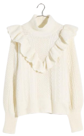 Cable Winslow Mockneck Pullover Sweater