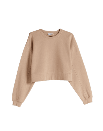 Sweatshirt with sleeve seams - Sweatshirts and hoodies - Woman | Bershka
