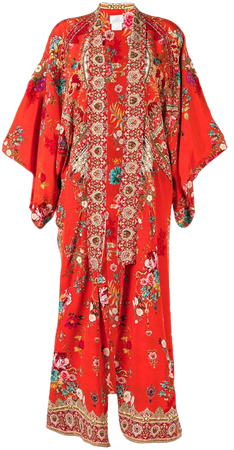 Camilla floral-print kimono jacket - FARFETCH