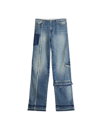 ’90s denim patch jeans - Denim - BSK Teen | Bershka