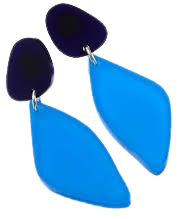 bright blue earrings - Google Search