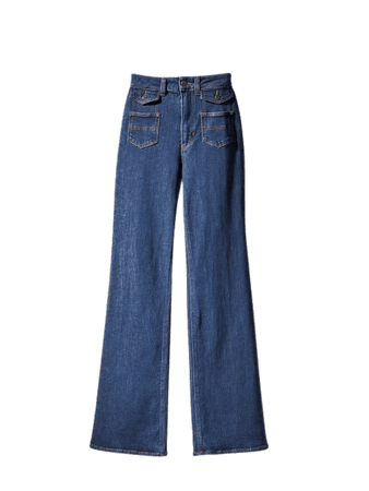 Τζιν παντελόνι καμπάνα με τσέπες - Mulher - Massimo Dutti