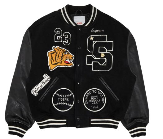 supreme tiger varsity jacket