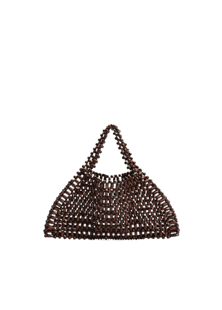 Wood beaded bag - Women | Mango USA