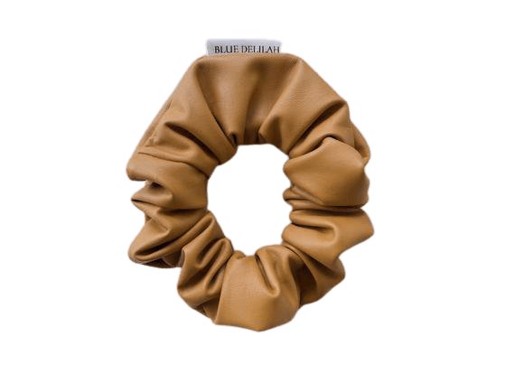 leather scrunchie beige - Google Search