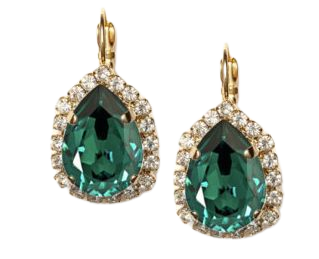 Gold Bridesmaid Earrings Emerald Earrings Green Earrings Gold | Etsy