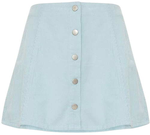 Baby Blue A-Line Denim Skirt | PrettyLittleThing USA