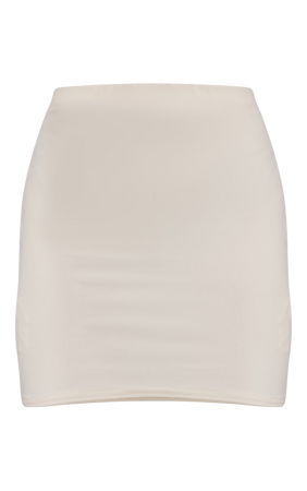 Mini beige skirt