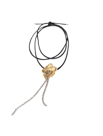 123NFLOWERCORDON Flower necklace - Jewelry - Maje.com