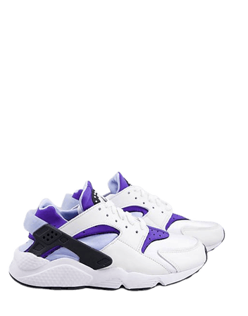Nike Air Huarache sneakers in white and blue | ASOS