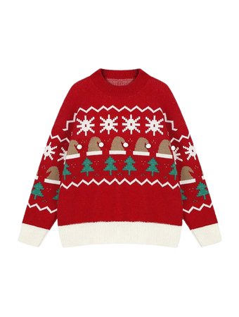 Christmas Crewneck Pullover Sweater - Creative Essentials
