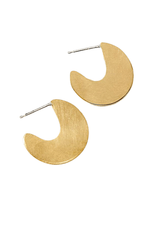 Fripp Crescent Moon Hoop Earrings | Anthropologie