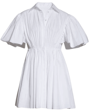 Valentino Cape Sleeve Poplin Shirtdress | Nordstrom