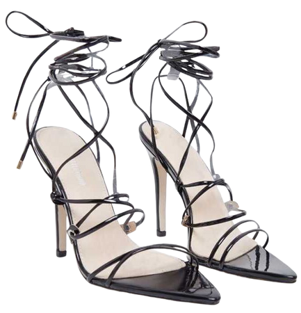 PLT lace up strappy heels