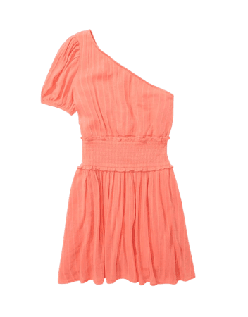 AE One-Shoulder Smocked Mini Dress