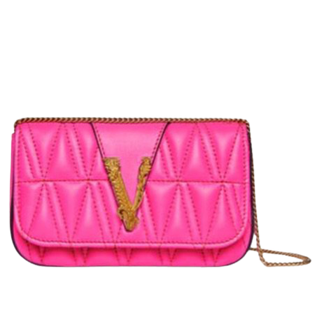 hot pink Versace purse
