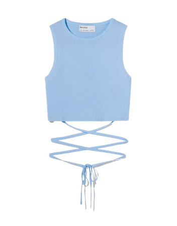 Top with adjustable straps - Tees and tops - Woman | Bershka