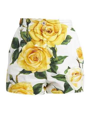 yellow rose shorts
