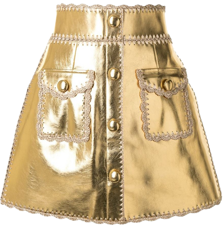 Alice McCall Cool Cat metallic skirt gold AMS34212GOLD - Farfetch