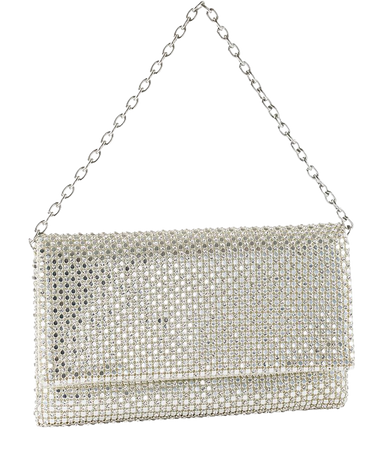 Whiting & Davis Crystal-Embellished Wallet on Chain | Neiman Marcus