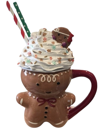 @darkcalista christmas gingerbread mug png