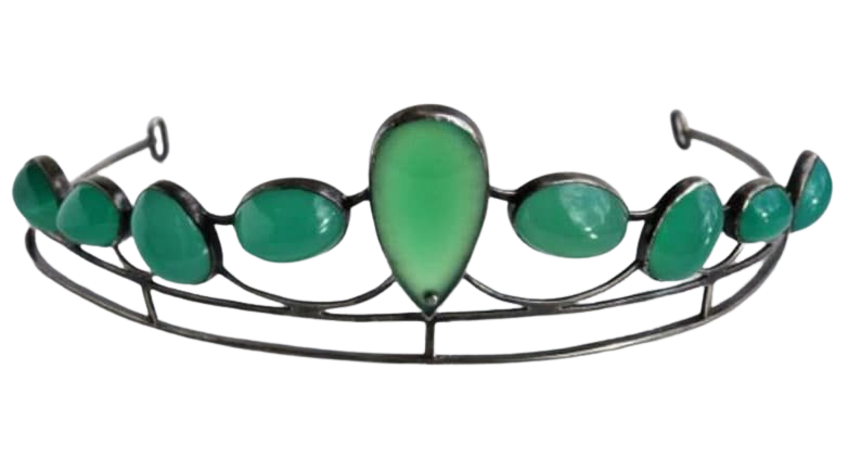Antique Emerald Tiaras Silver Purity 92.5 handmade | Etsy
