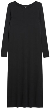Long sleeved jersey dress - Black - Monki WW