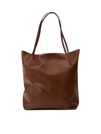 Nappa leather tote bag - Women - Massimo Dutti