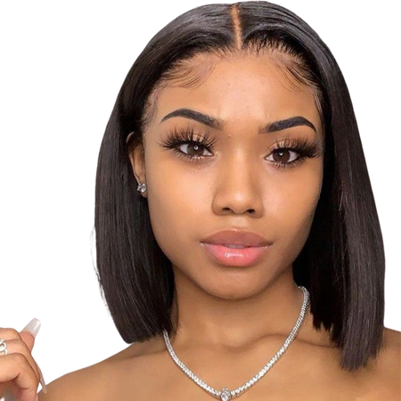 Straight Lace Front Short Bob