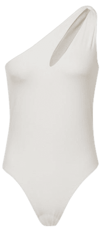 Adrienne Cream One Shoulder Jersey Bodysuit – REISS