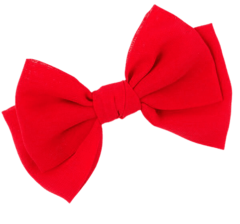 Chiffon Hair Bow Clip - Red | Claire's US