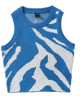 Graphic Pattern Sweater Vest | SHEIN USA