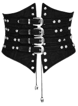 Punk Rave steampunk leather waist cincher